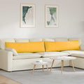 vidaXL Poduszki na sofę 2 pcs Jasnożółty 145 x 40 cm