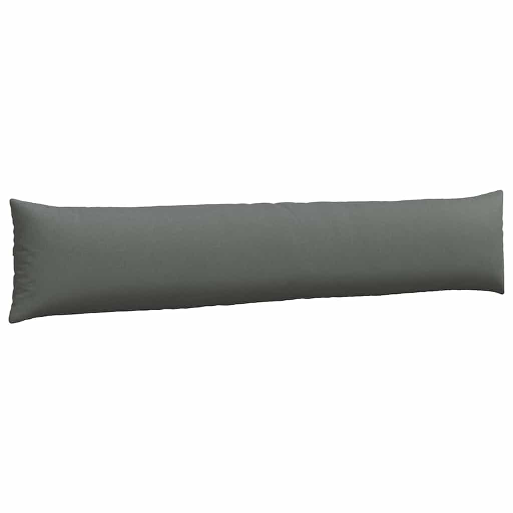 vidaXL Poduszki na sofę 2 pcs Ciemnoszary 200 x 40 cm tkanina