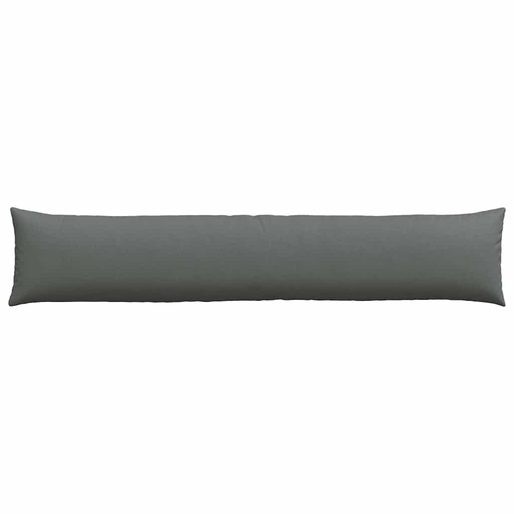 vidaXL Poduszki na sofę 2 pcs Ciemnoszary 200 x 40 cm tkanina