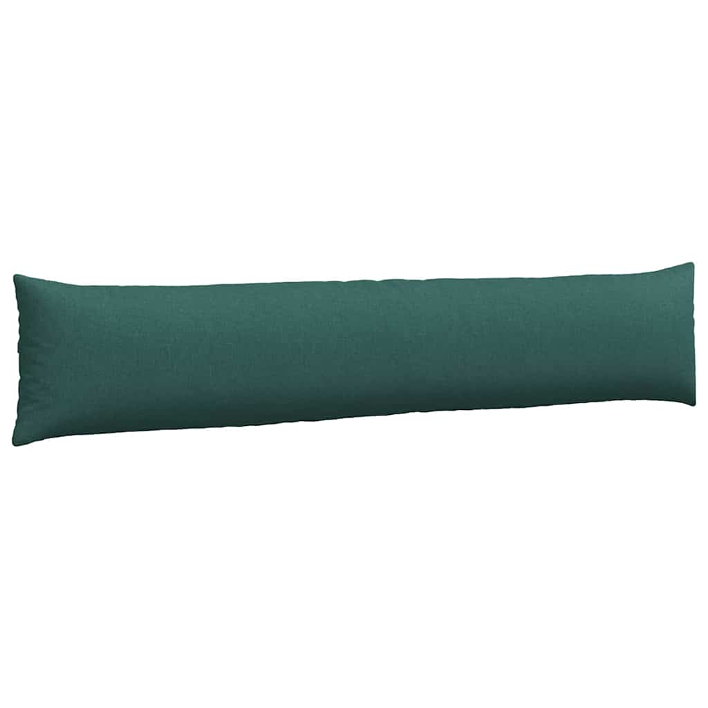 vidaXL Poduszki na sofę 2 pcs Ciemna zieleń 200 x 40 cm tkanina