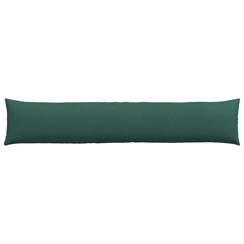 vidaXL Poduszki na sofę 2 pcs Ciemna zieleń 200 x 40 cm tkanina