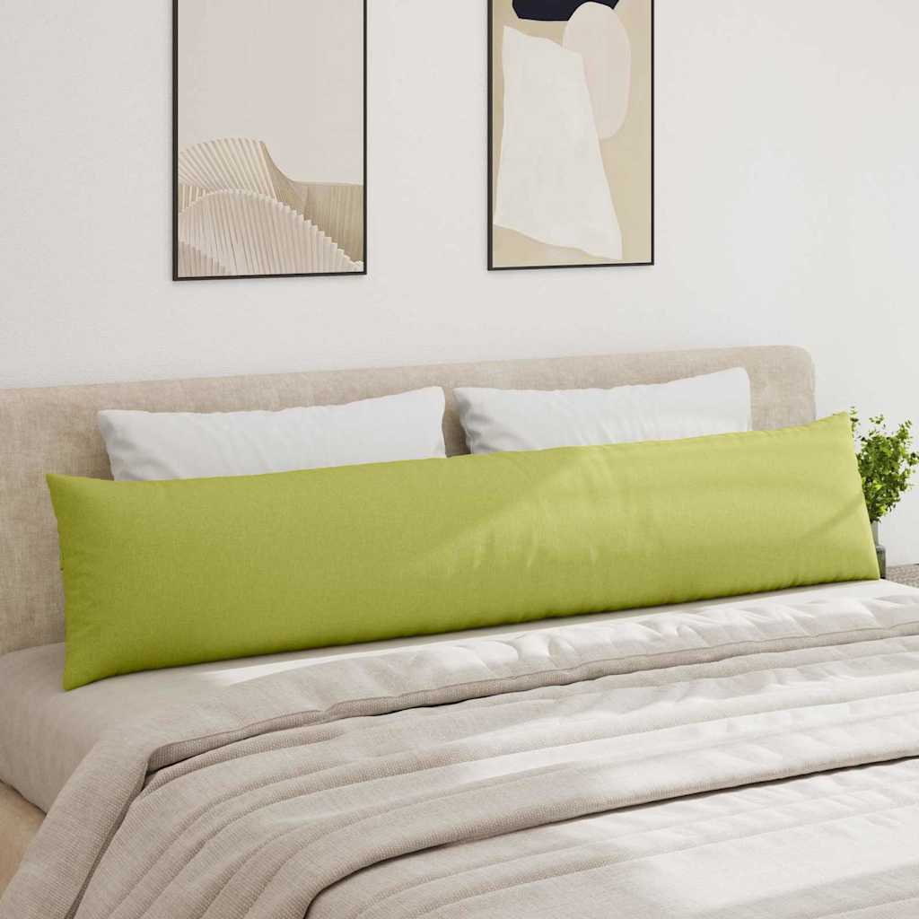 vidaXL Poduszki na sofę 2 pcs Jasnozielony 200 x 40 cm tkanina