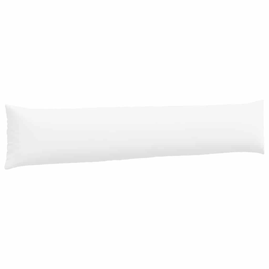 vidaXL Poduszki na sofę 2 pcs Biały 200 x 40 cm tkanina