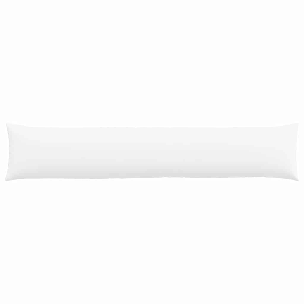 vidaXL Poduszki na sofę 2 pcs Biały 200 x 40 cm tkanina