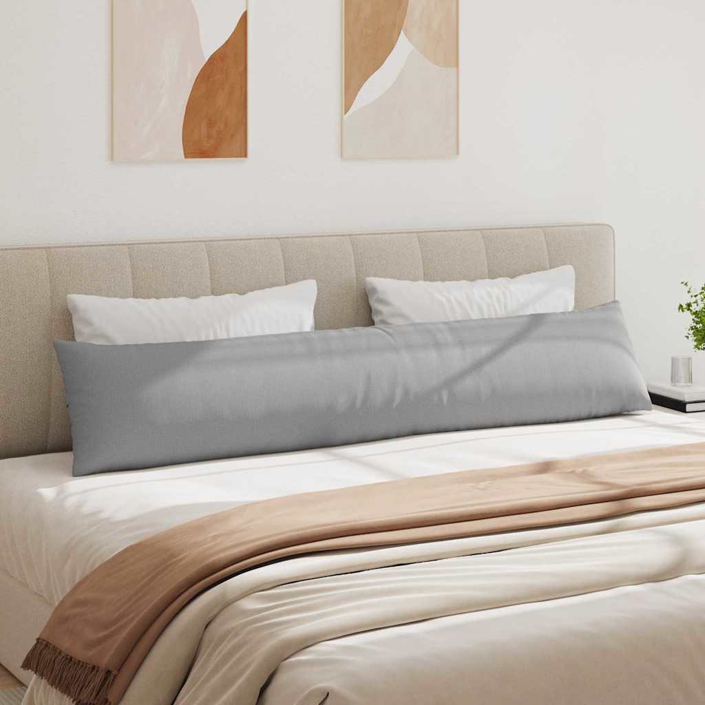 vidaXL Poduszki na sofę 2 pcs Szary chmur 200 x 40 cm tkanina