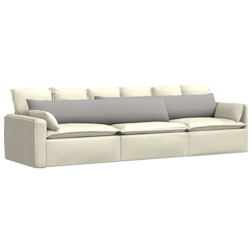 vidaXL Poduszki na sofę 2 pcs Szary chmur 200 x 40 cm tkanina