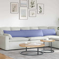 vidaXL Poduszki na sofę 2 pcs Niebieski dżins 200 x 40 cm tkanina