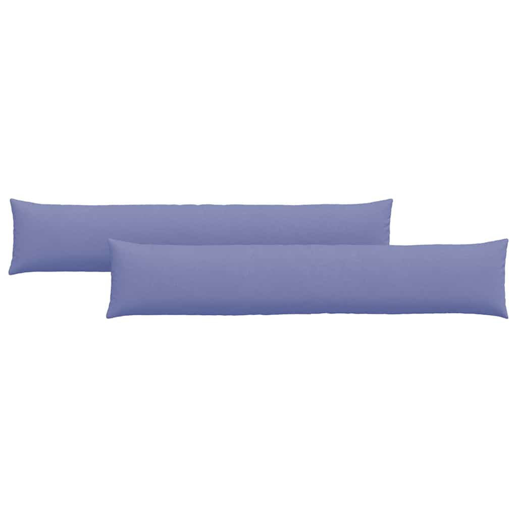 vidaXL Poduszki na sofę 2 pcs Niebieski dżins 200 x 40 cm tkanina