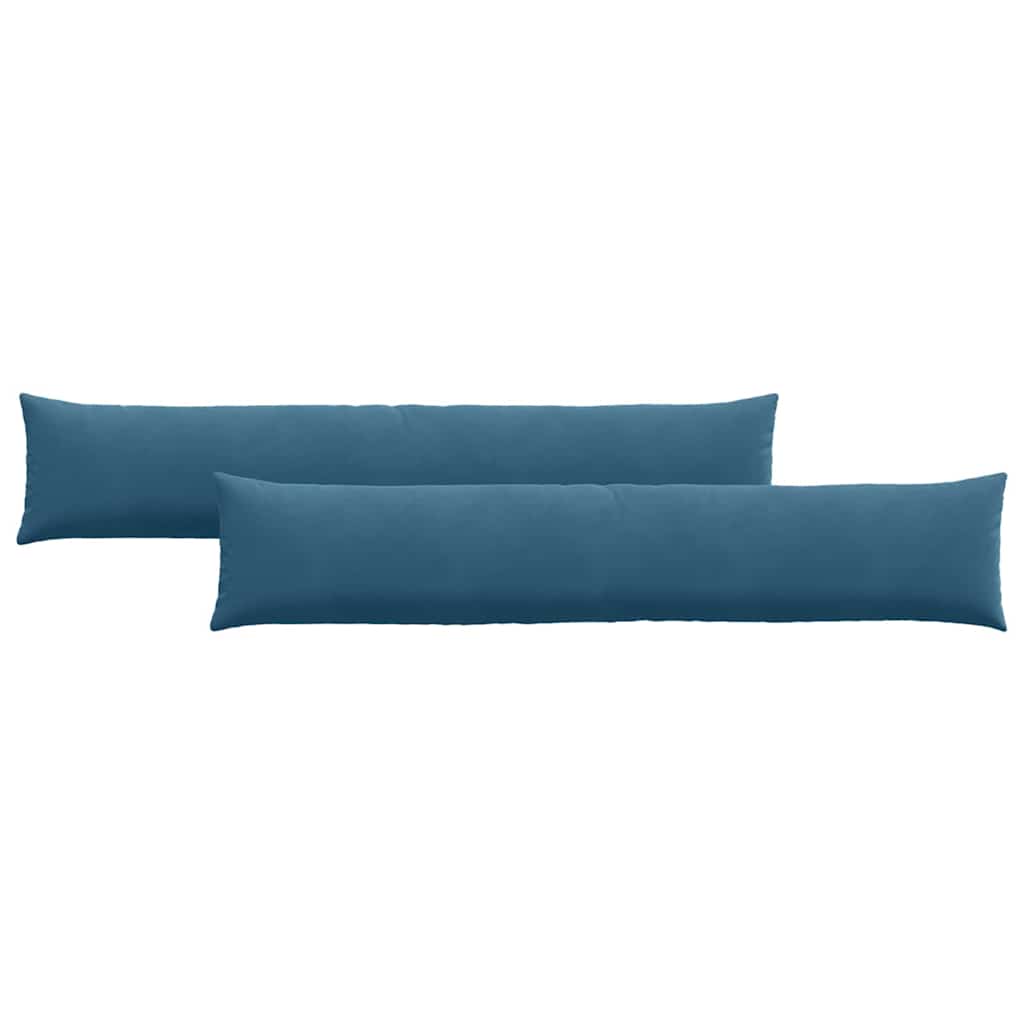 vidaXL Poduszki na sofę 2 pcs Niebieski 200 x 40 cm Tkanina sztruksowa