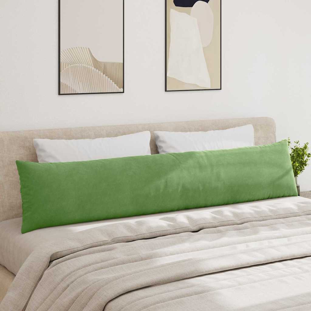 vidaXL Poduszki na sofę 2 pcs jasnozielony 200 x 40 cm