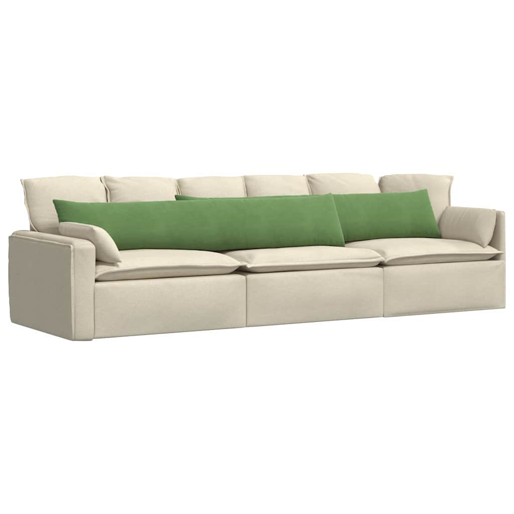 vidaXL Poduszki na sofę 2 pcs jasnozielony 200 x 40 cm