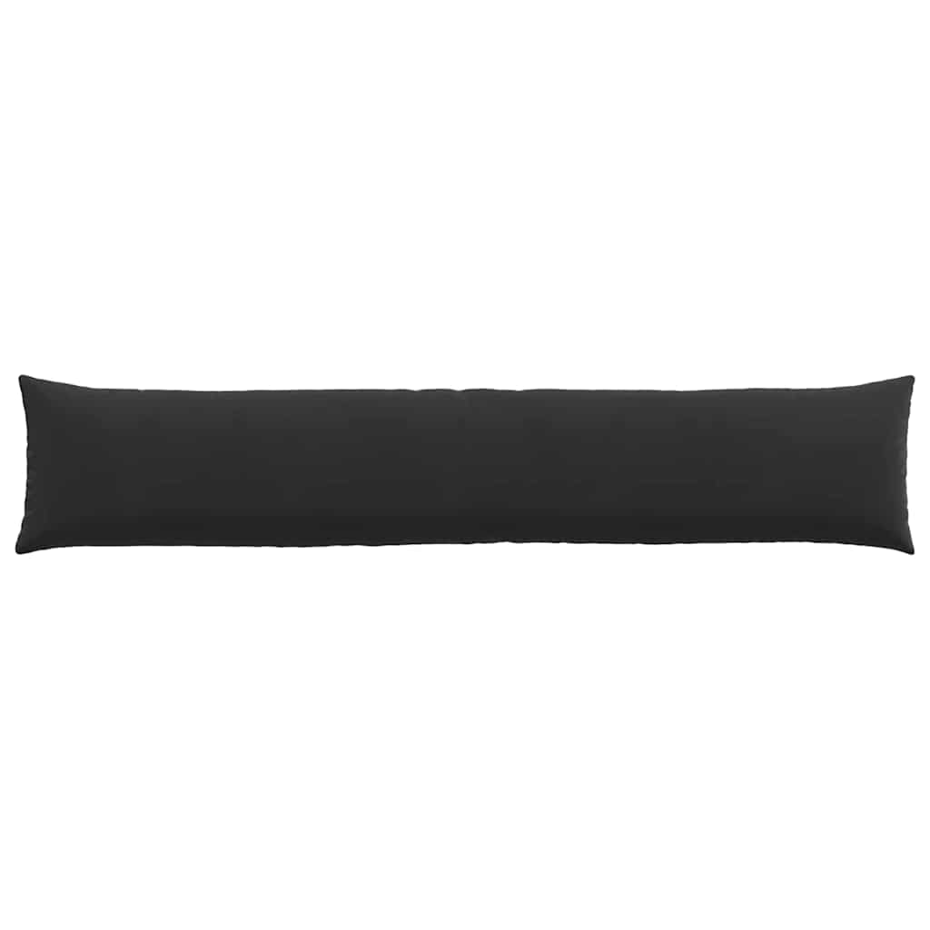 vidaXL Poduszki na sofę 2 pcs Czarny 200 x 40 cm Tkanina sztruksowa