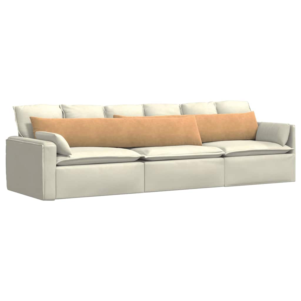 vidaXL Poduszki na sofę 2 pcs Brązowy 200 x 40 cm Tkanina sztruksowa