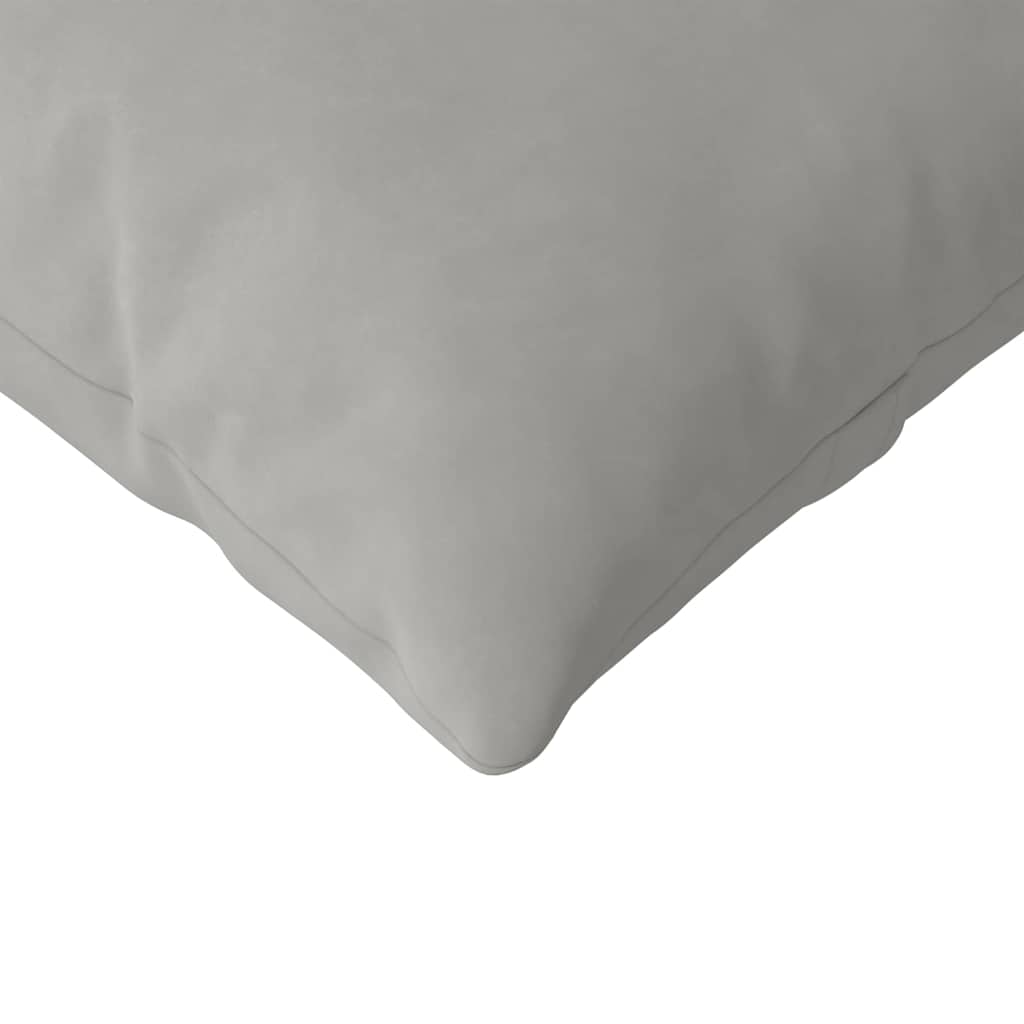 vidaXL Poduszki na sofę 2 pcs Jasnoszary 200 x 40 cm tkanina