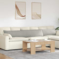 vidaXL Poduszki na sofę 2 pcs Jasnoszary 200 x 40 cm tkanina