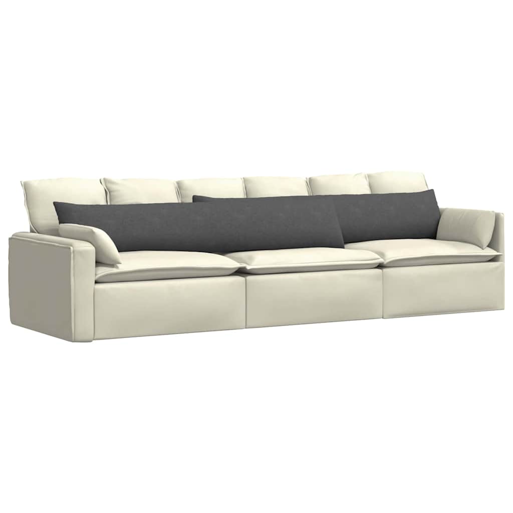 vidaXL Poduszki na sofę 2 pcs Ciemnoszary 200 x 40 cm