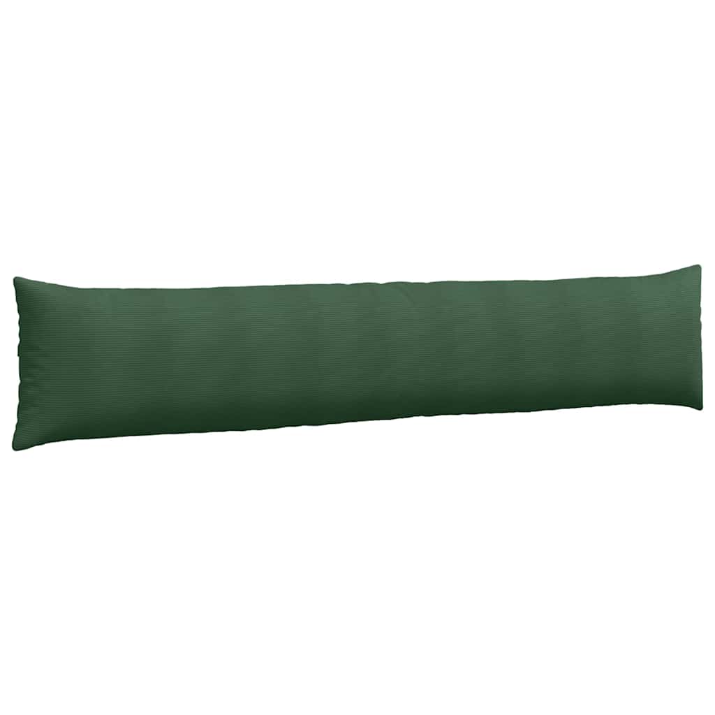 vidaXL Poduszki na sofę 2 pcs Ciemna zieleń 200 x 40 cm
