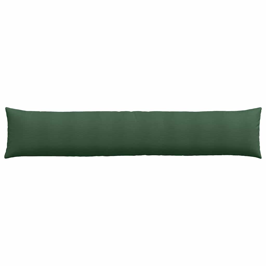 vidaXL Poduszki na sofę 2 pcs Ciemna zieleń 200 x 40 cm