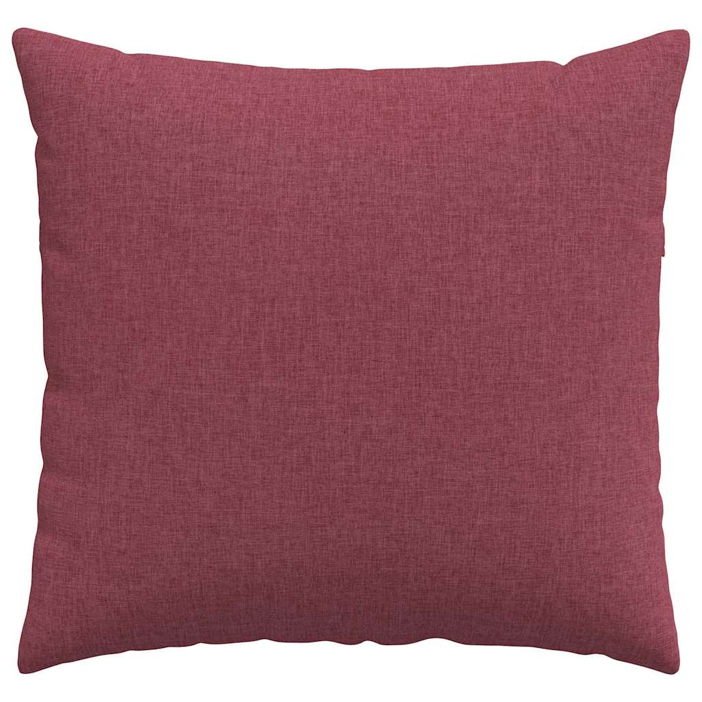 vidaXL Poduszki na sofę 2 pcs Czerwone wino 45 x 45 cm tkanina