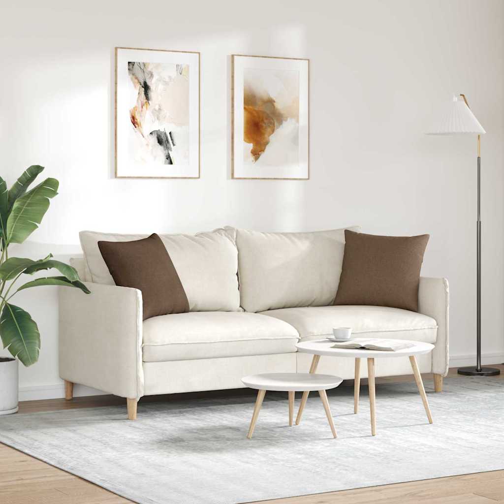 vidaXL Poduszki na sofę 2 pcs Brązowy 45 x 45 cm tkanina