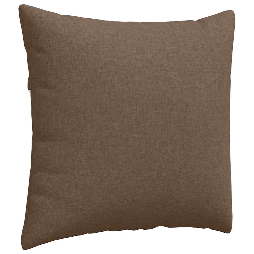 vidaXL Poduszki na sofę 2 pcs Brązowy 45 x 45 cm tkanina