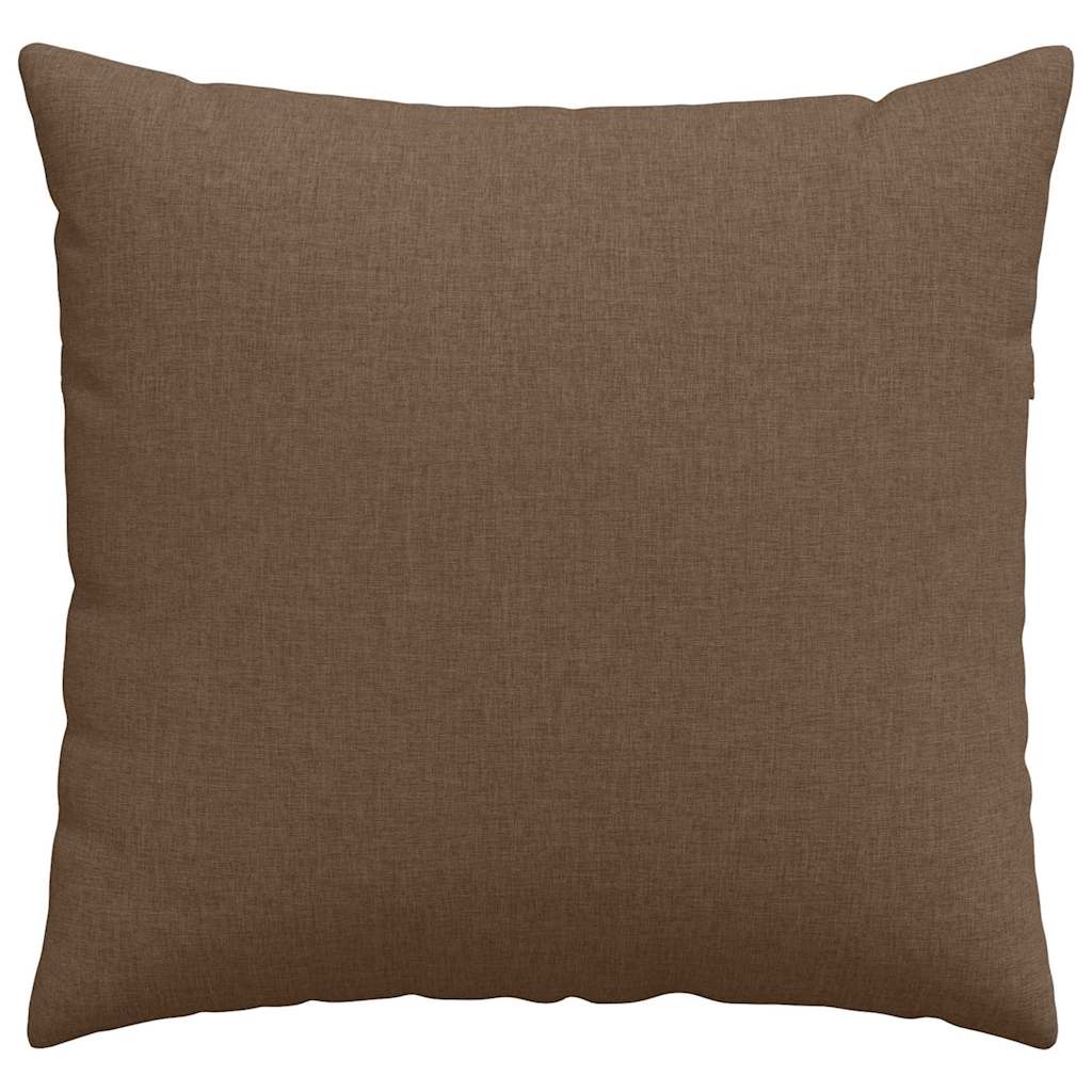 vidaXL Poduszki na sofę 2 pcs Brązowy 45 x 45 cm tkanina