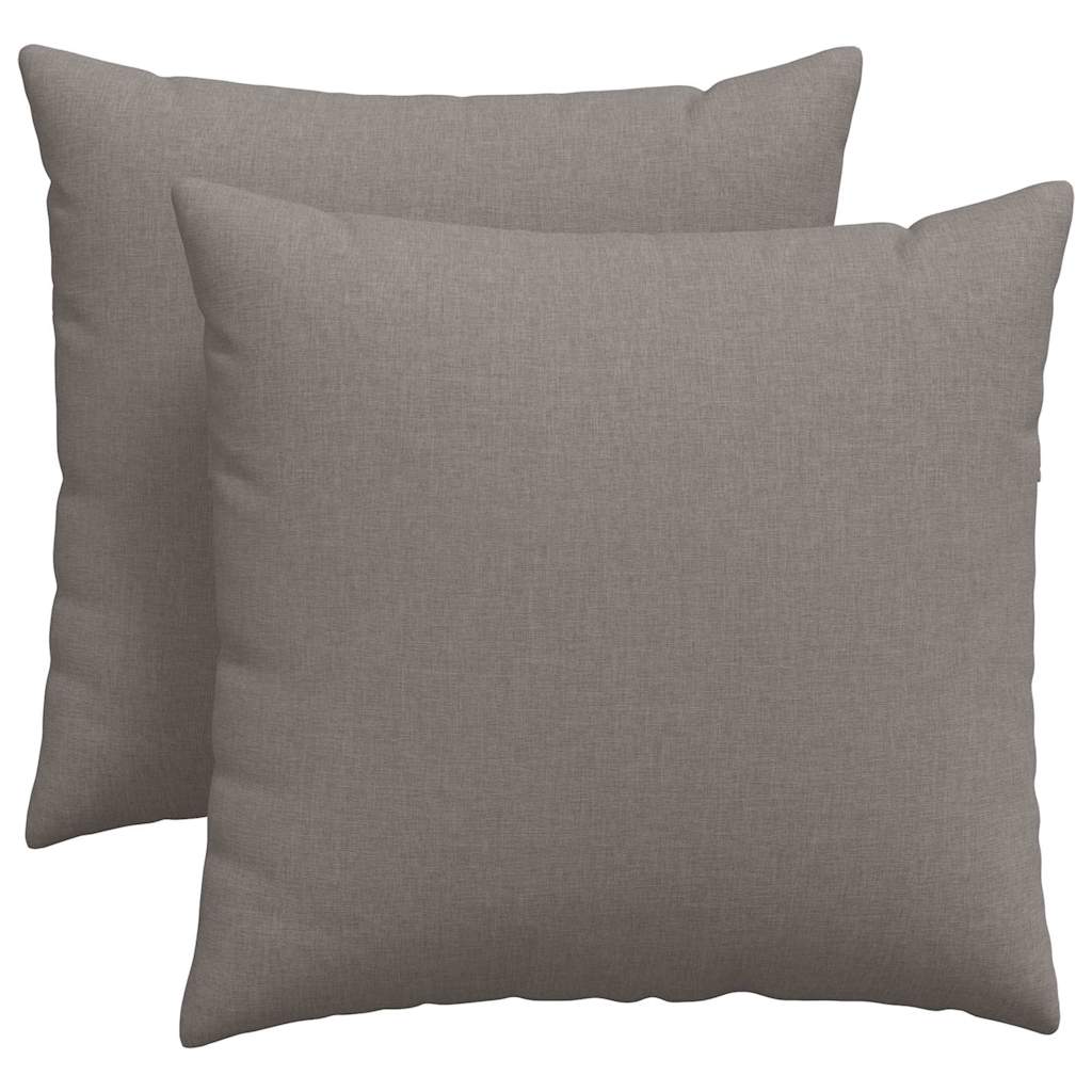 vidaXL Poduszki na sofę 2 pcs Ciemnoszary 45 x 45 cm tkanina