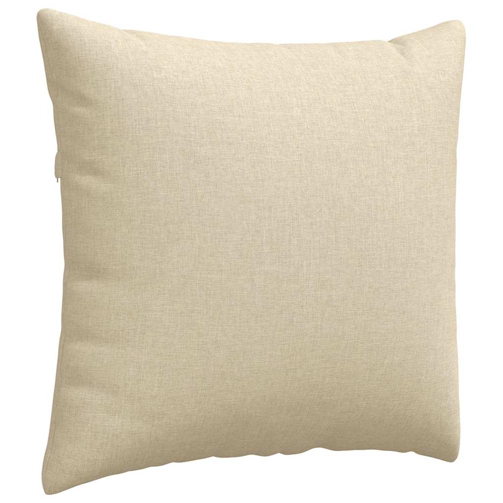 vidaXL Poduszki na sofę 2 pcs Kremowy 45 x 45 cm tkanina