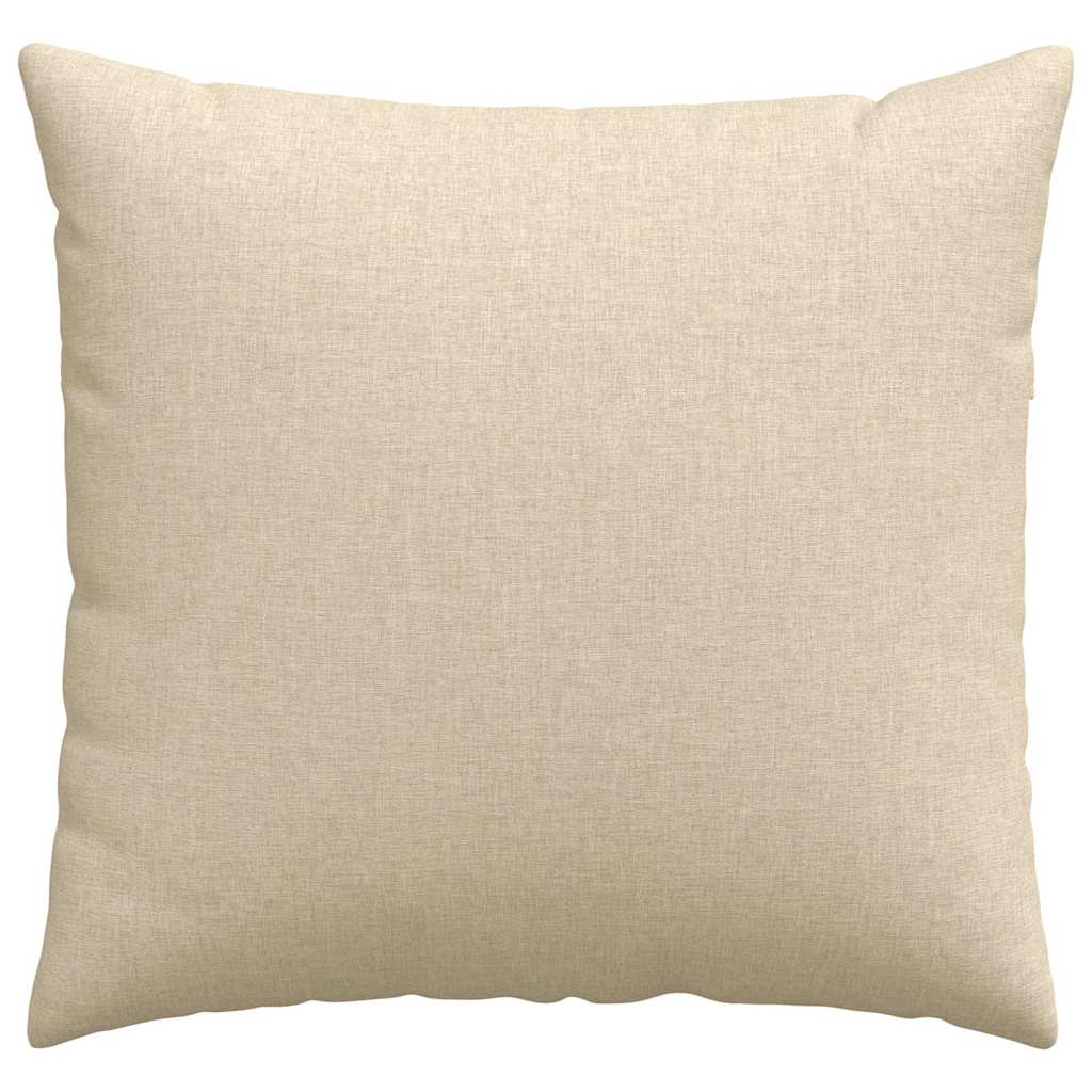 vidaXL Poduszki na sofę 2 pcs Kremowy 45 x 45 cm tkanina