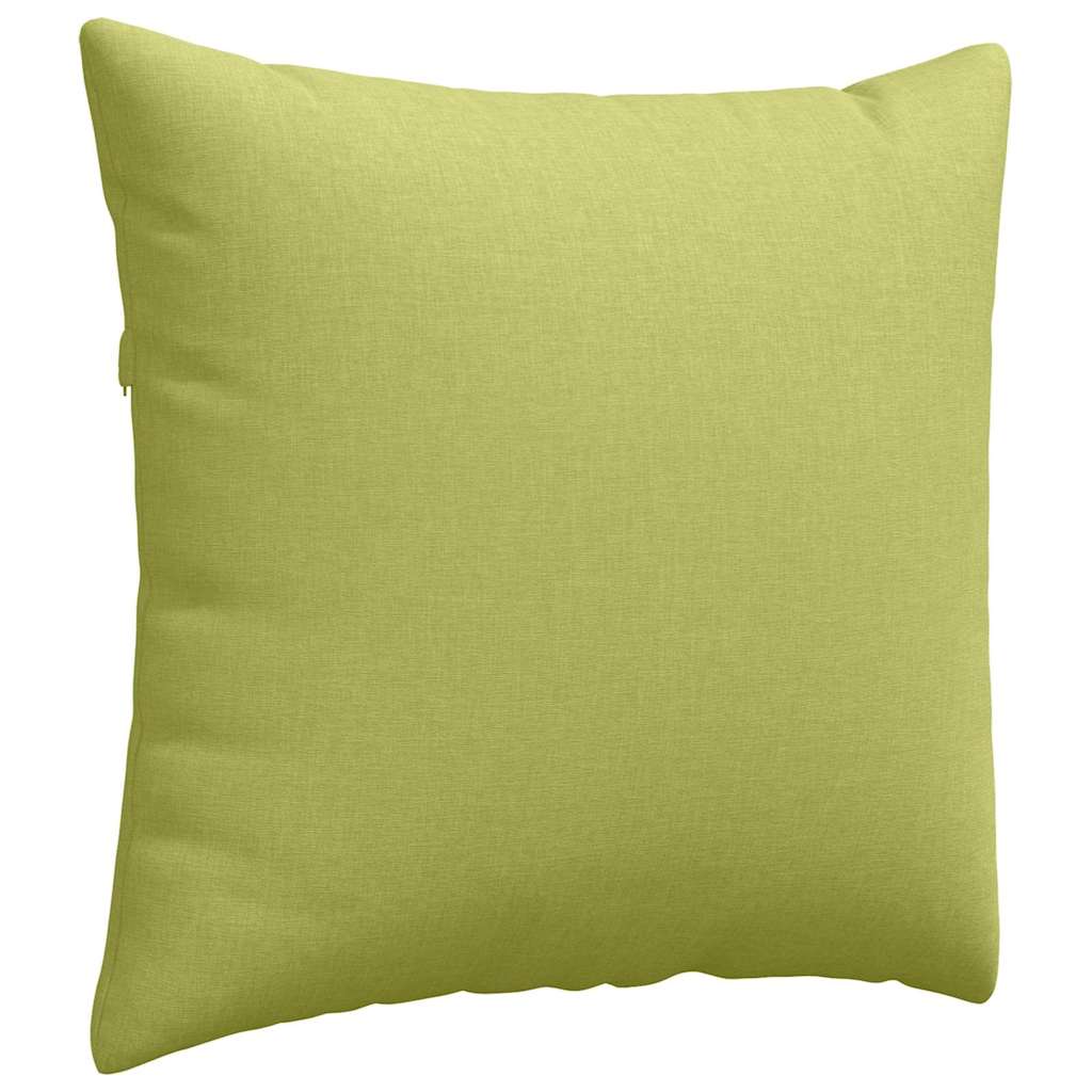 vidaXL Poduszki na sofę 2 pcs Jasnozielony 45 x 45 cm tkanina