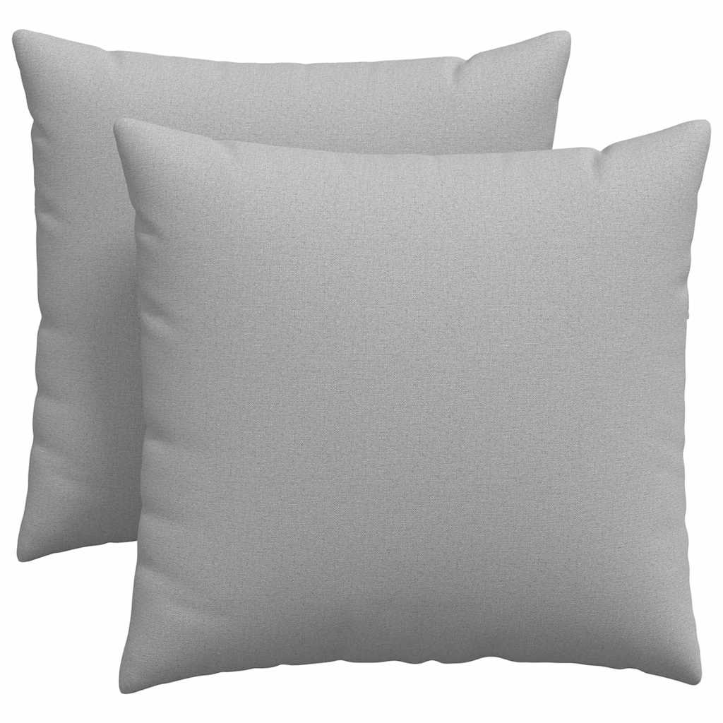 vidaXL Poduszki na sofę 2 pcs Szary chmur 45 x 45 cm tkanina