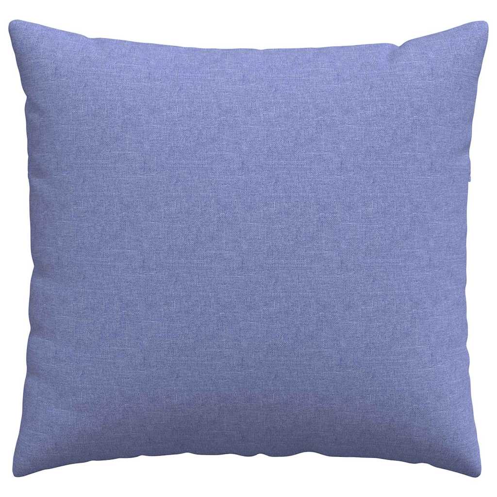 vidaXL Poduszki na sofę 2 pcs Niebieski dżins 45 x 45 cm tkanina