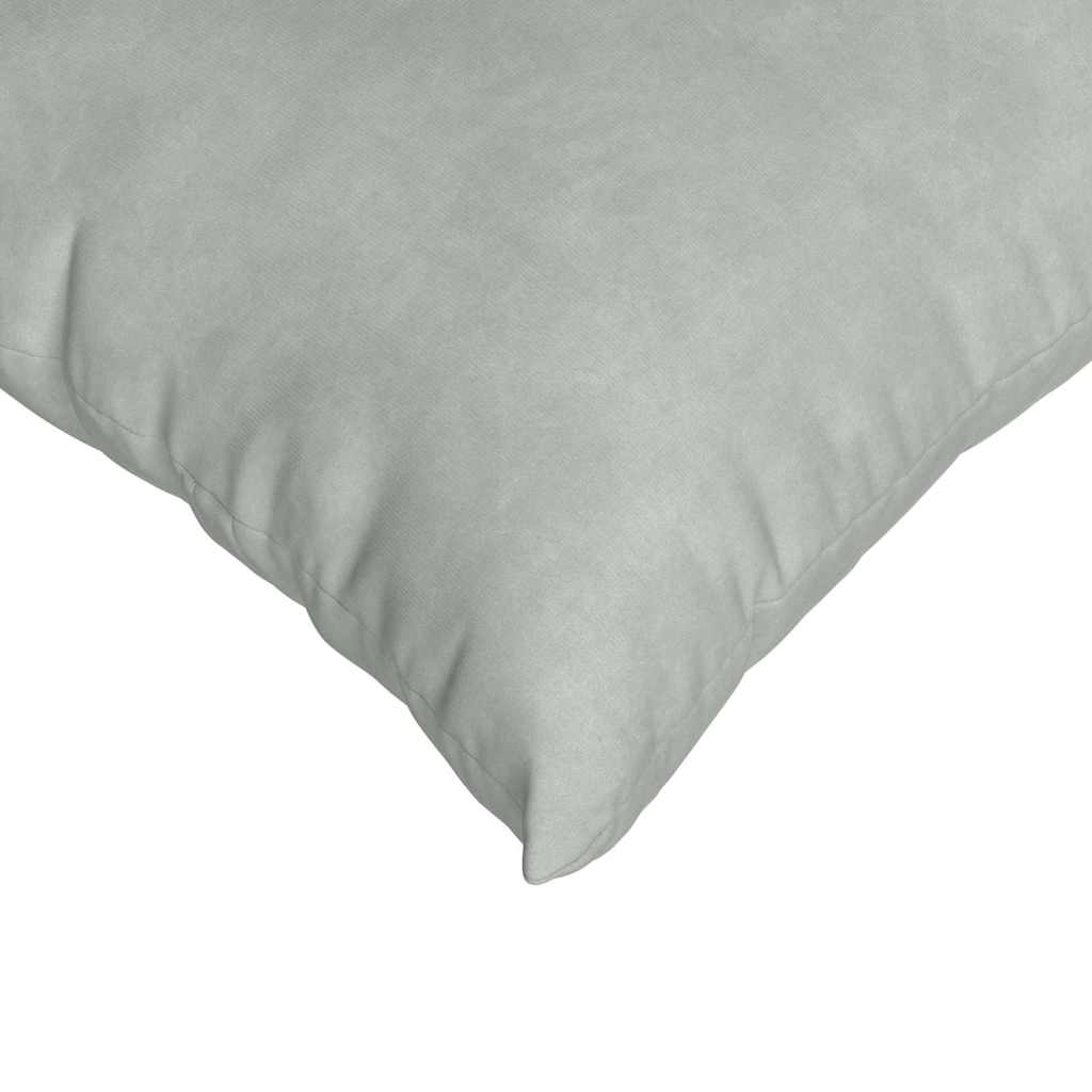 vidaXL Poduszki na sofę 2 pcs Jasnoszary 45 x 45 cm Tkanina sztruksowa
