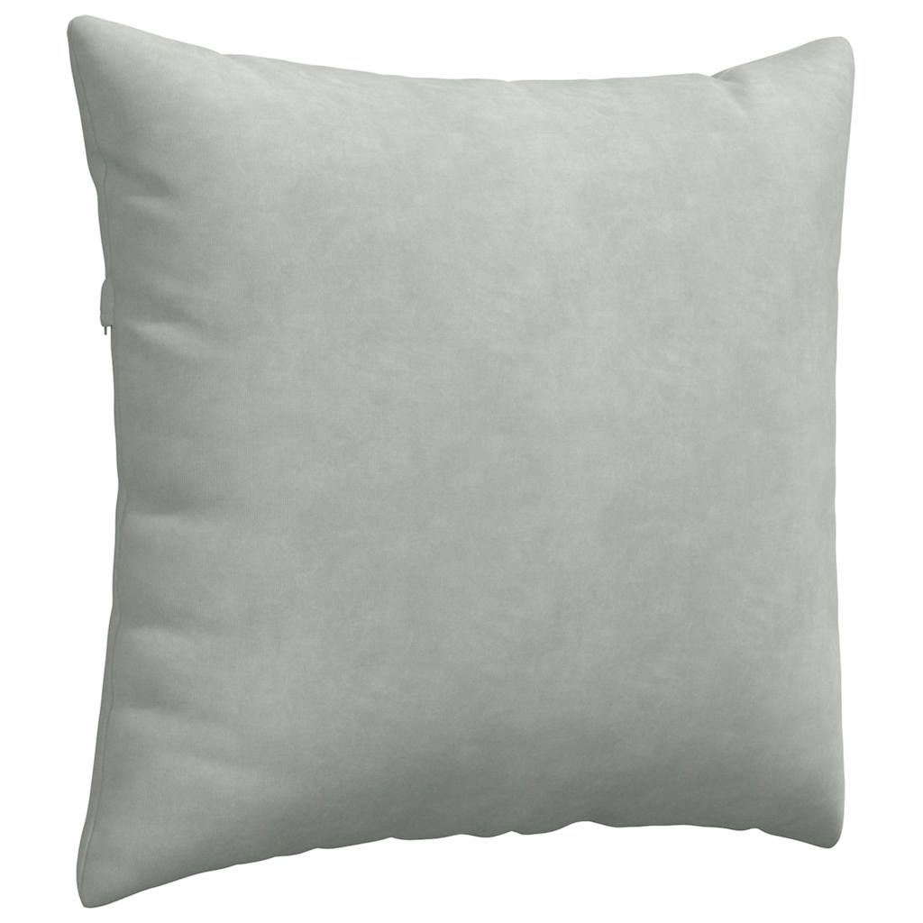vidaXL Poduszki na sofę 2 pcs Jasnoszary 45 x 45 cm Tkanina sztruksowa