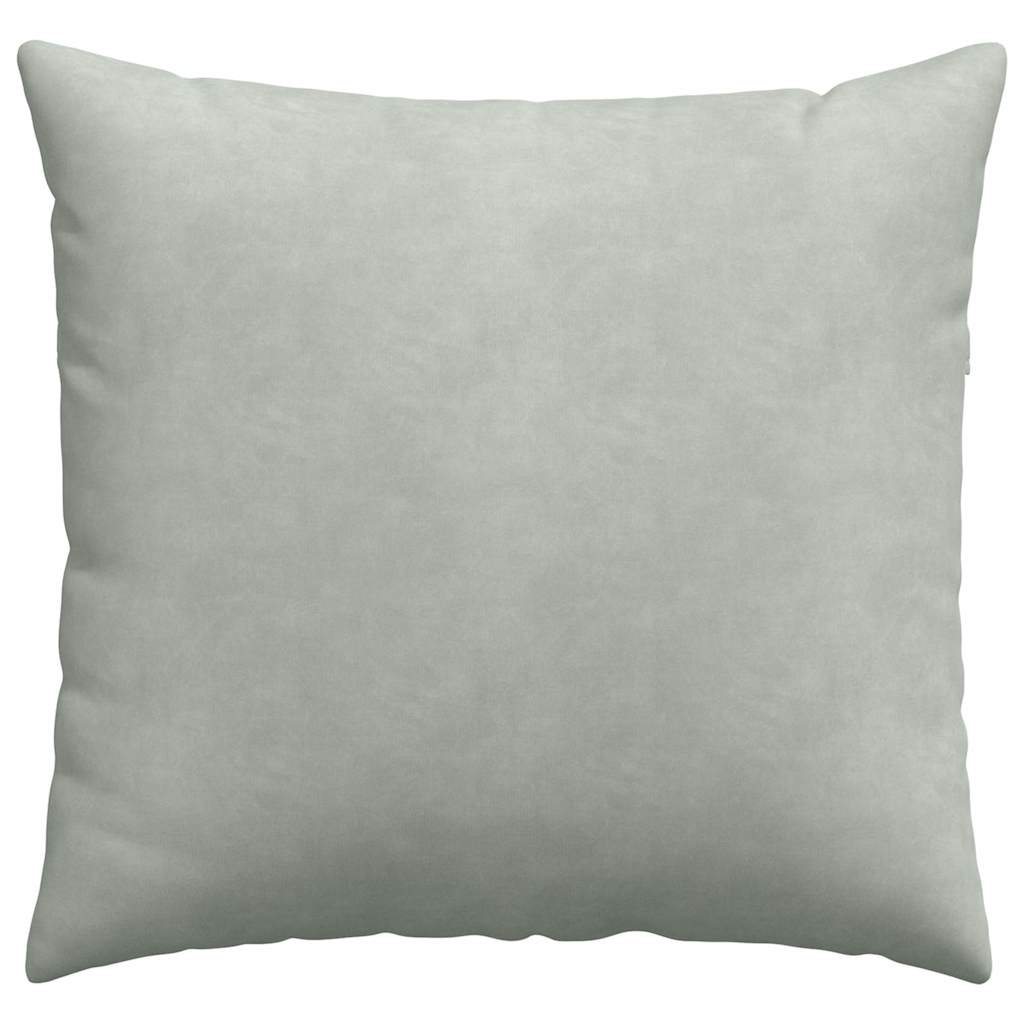 vidaXL Poduszki na sofę 2 pcs Jasnoszary 45 x 45 cm Tkanina sztruksowa
