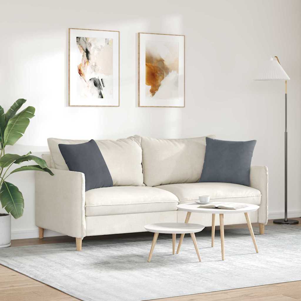 vidaXL Poduszki na sofę 2 pcs Ciemnoszary 45 x 45 cm