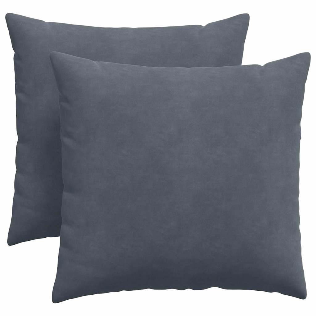 vidaXL Poduszki na sofę 2 pcs Ciemnoszary 45 x 45 cm