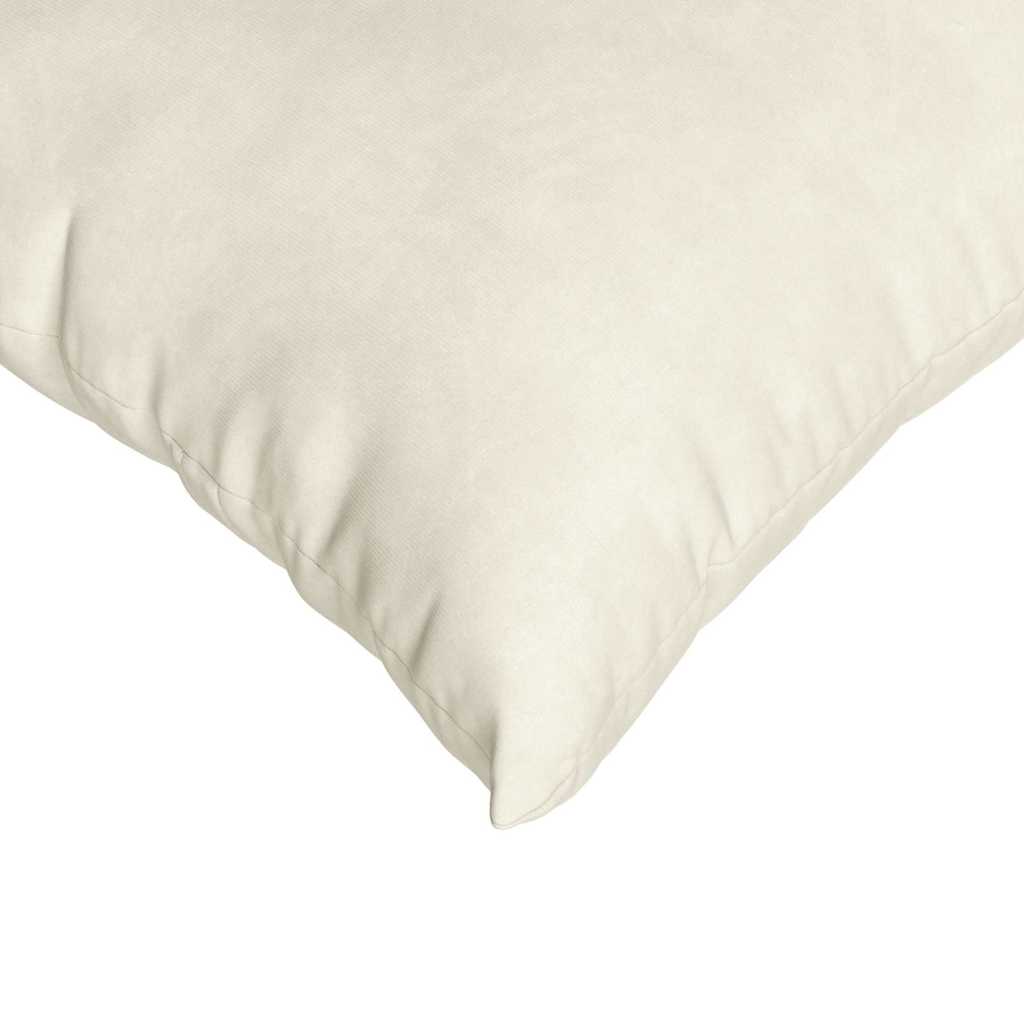vidaXL Poduszki na sofę 2 pcs Kremowy 45 x 45 cm Tkanina sztruksowa