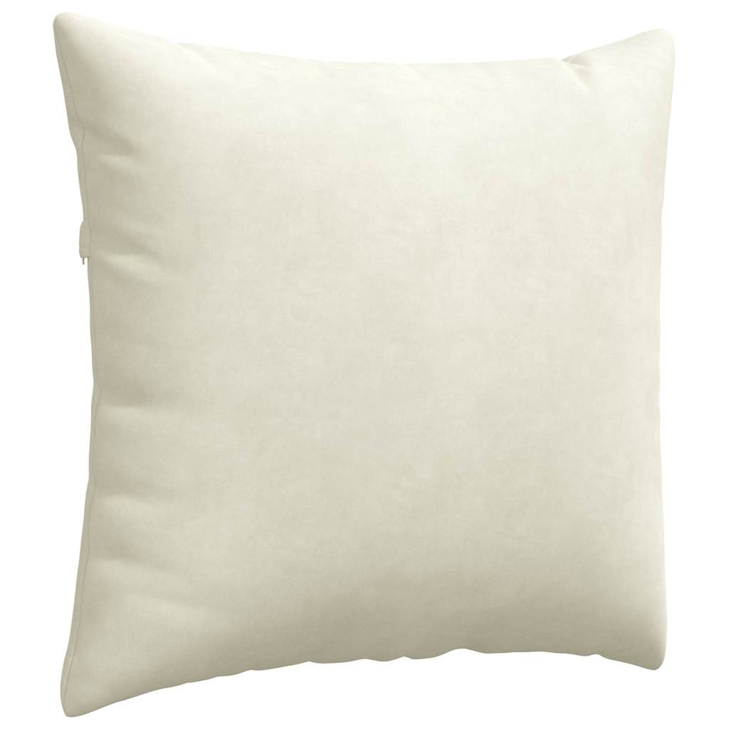 vidaXL Poduszki na sofę 2 pcs Kremowy 45 x 45 cm Tkanina sztruksowa
