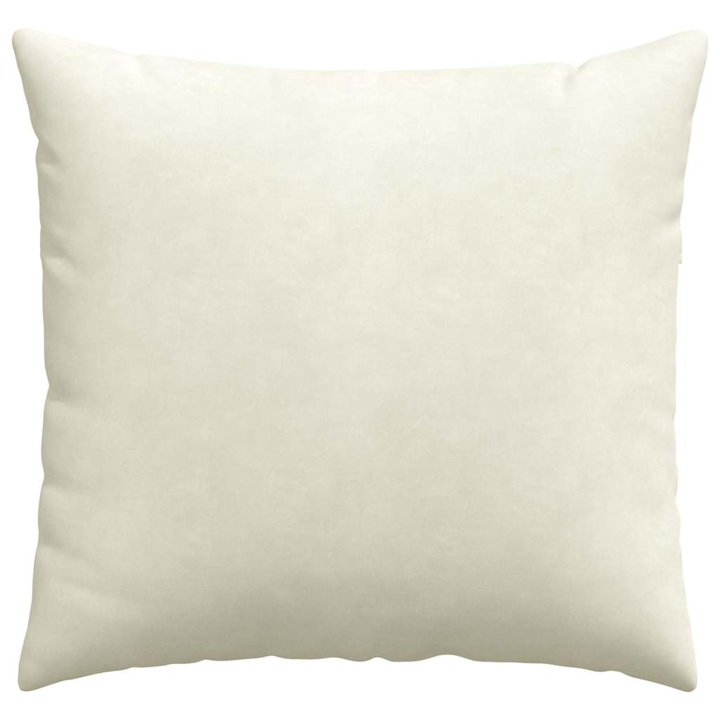 vidaXL Poduszki na sofę 2 pcs Kremowy 45 x 45 cm Tkanina sztruksowa