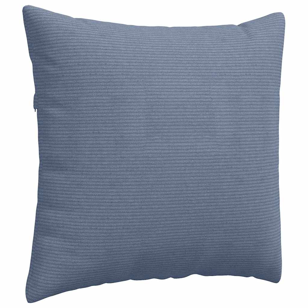 vidaXL Poduszki na sofę 2 pcs Niebieski 45 x 45 cm Tkanina sztruksowa