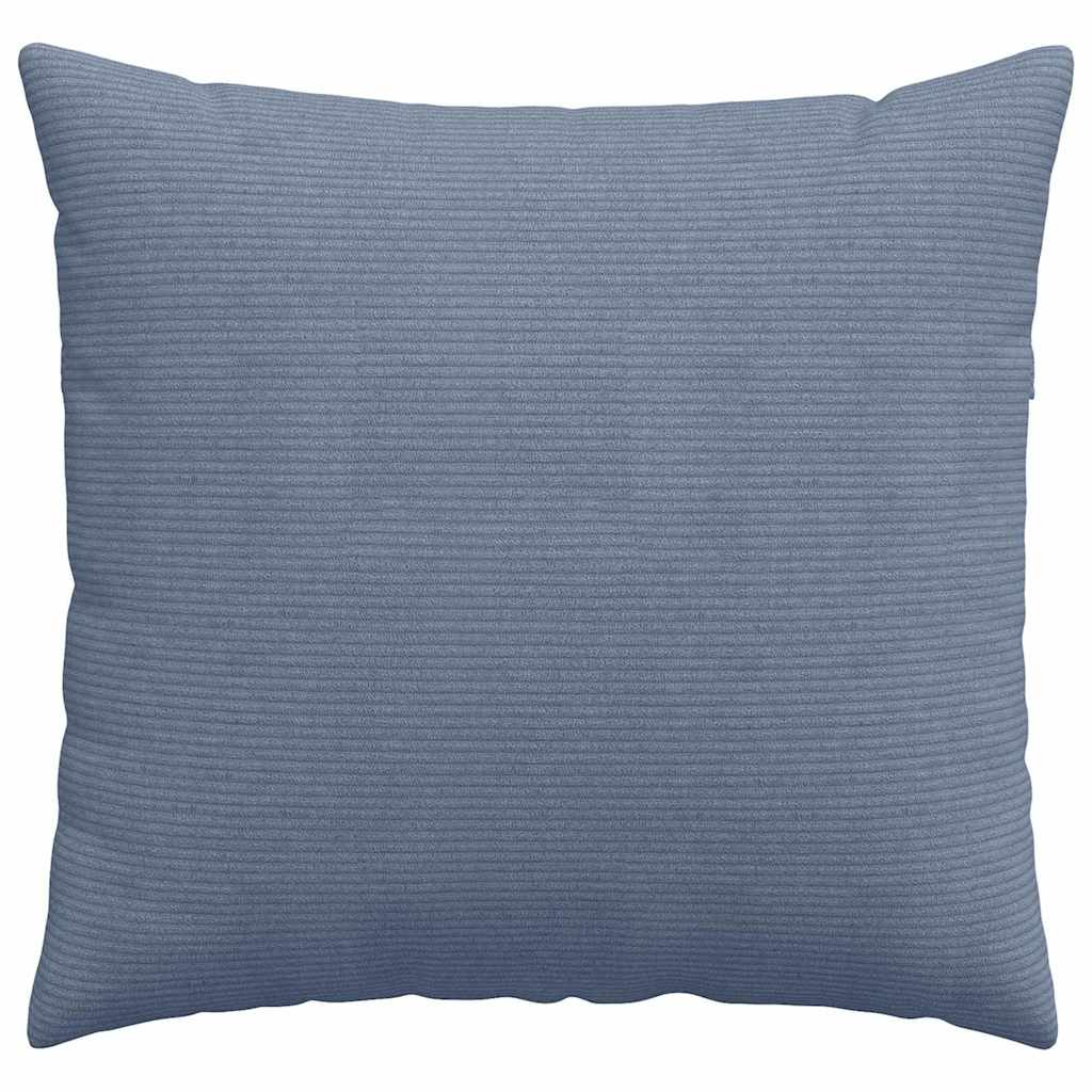 vidaXL Poduszki na sofę 2 pcs Niebieski 45 x 45 cm Tkanina sztruksowa