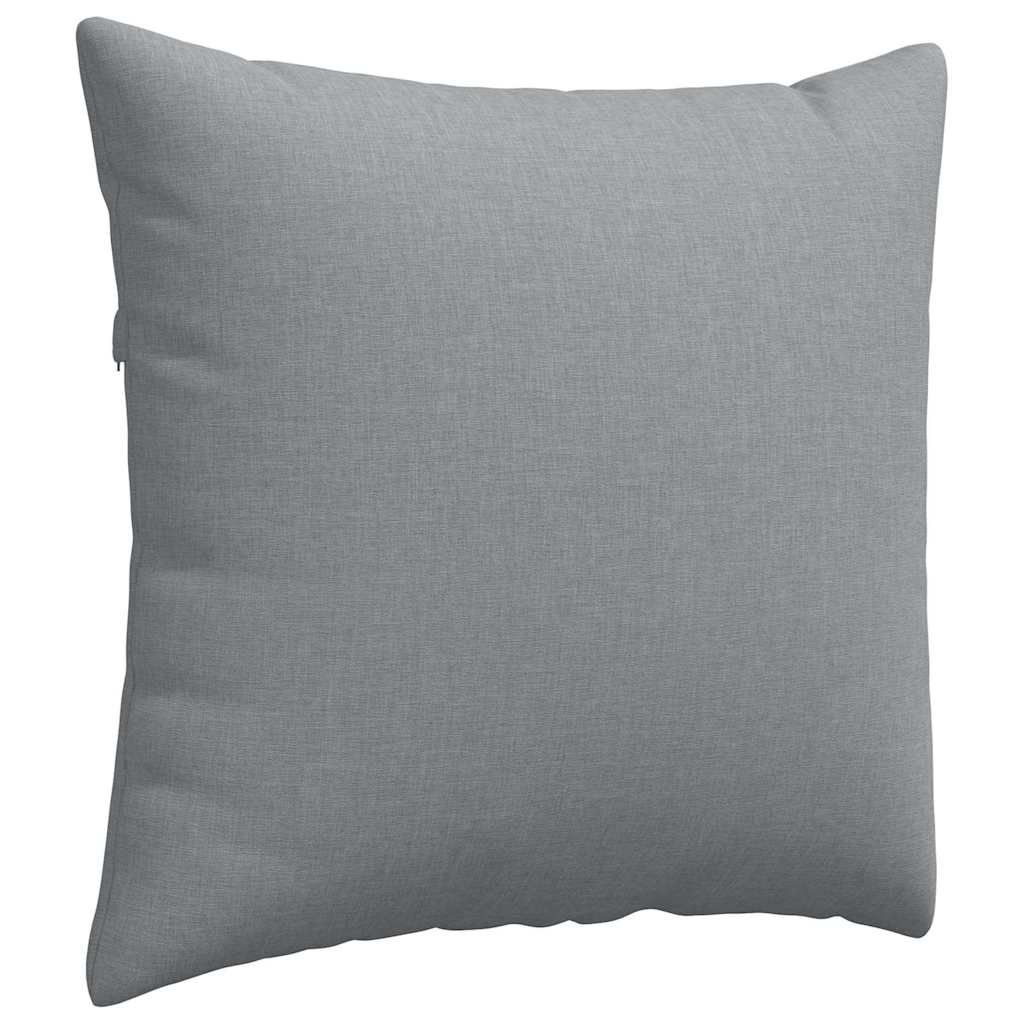vidaXL Poduszki na sofę 2 pcs Jasnoszary 50 x 50 cm tkanina