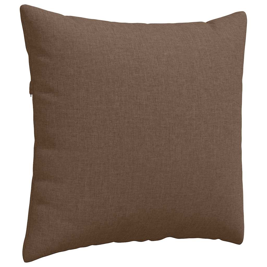 vidaXL Poduszki na sofę 2 pcs Brązowy 50 x 50 cm tkanina