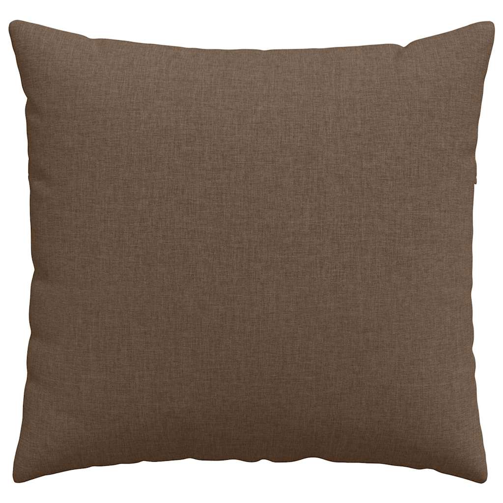 vidaXL Poduszki na sofę 2 pcs Brązowy 50 x 50 cm tkanina