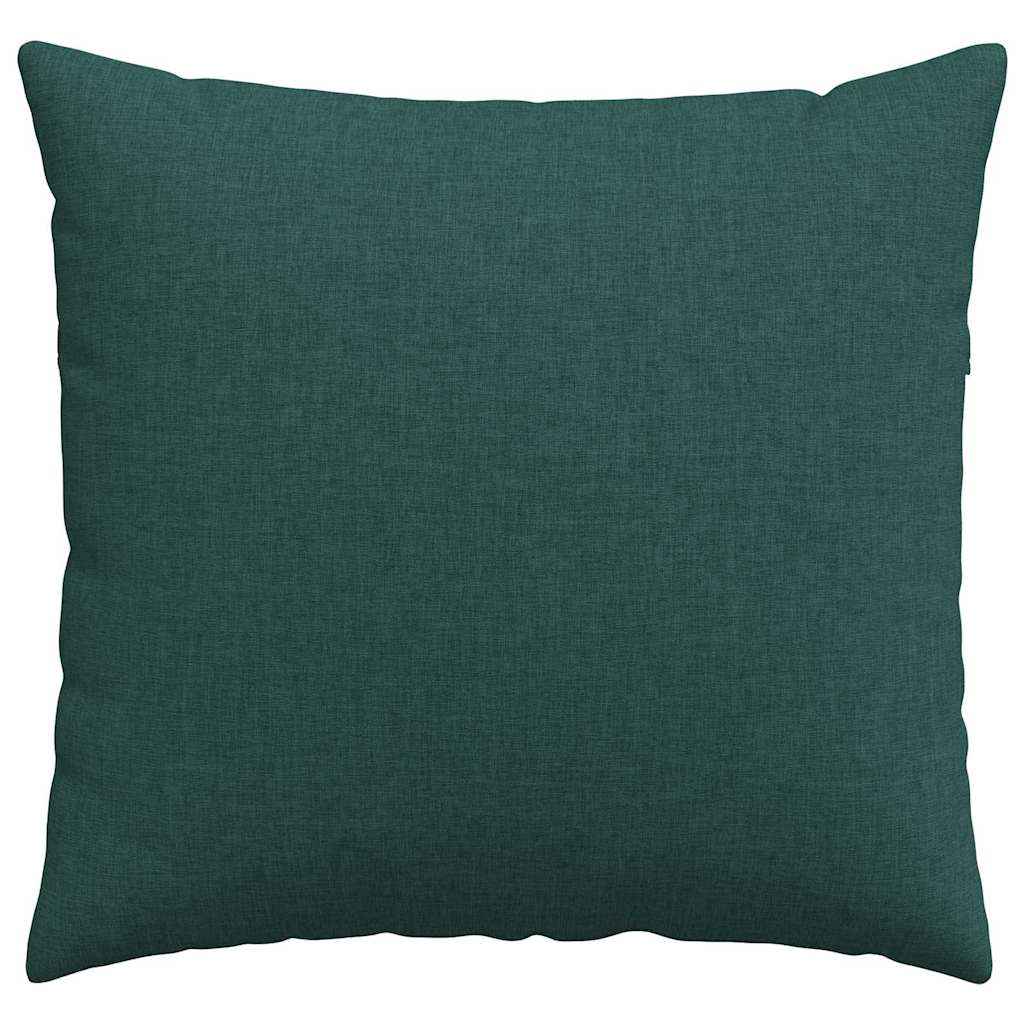 vidaXL Poduszki na sofę 2 pcs Ciemna zieleń 50 x 50 cm tkanina