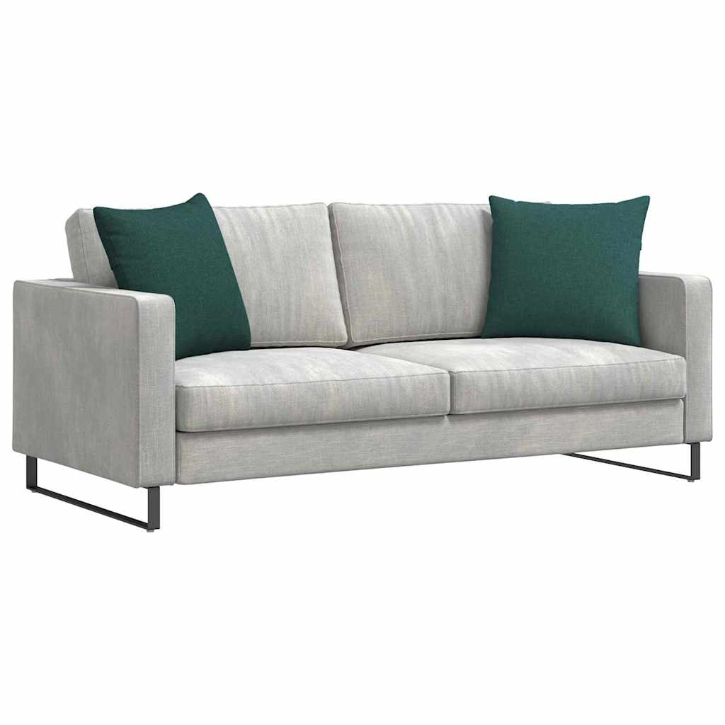 vidaXL Poduszki na sofę 2 pcs Ciemna zieleń 50 x 50 cm tkanina