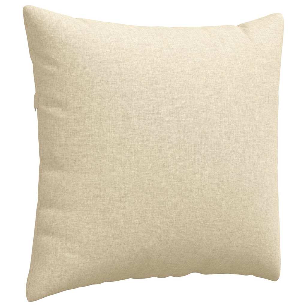vidaXL Poduszki na sofę 2 pcs Kremowy 50 x 50 cm tkanina