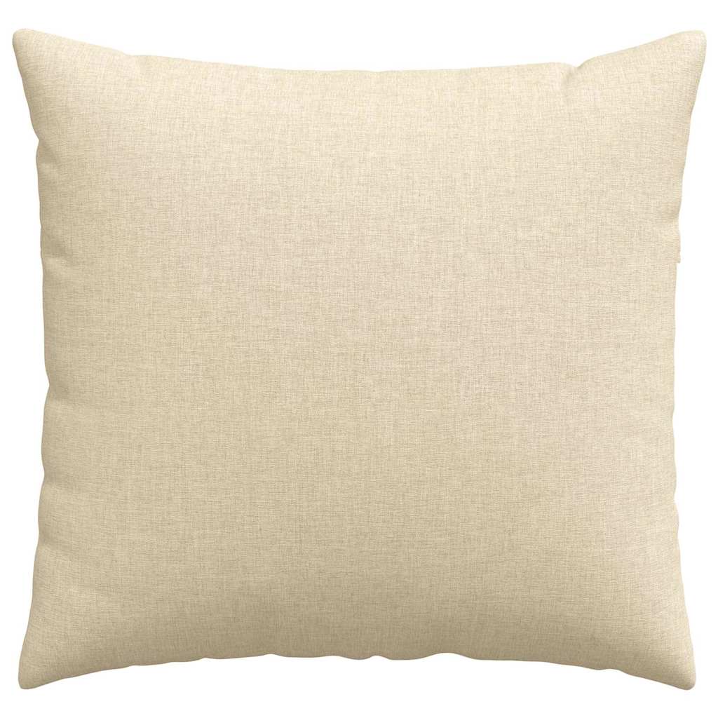 vidaXL Poduszki na sofę 2 pcs Kremowy 50 x 50 cm tkanina