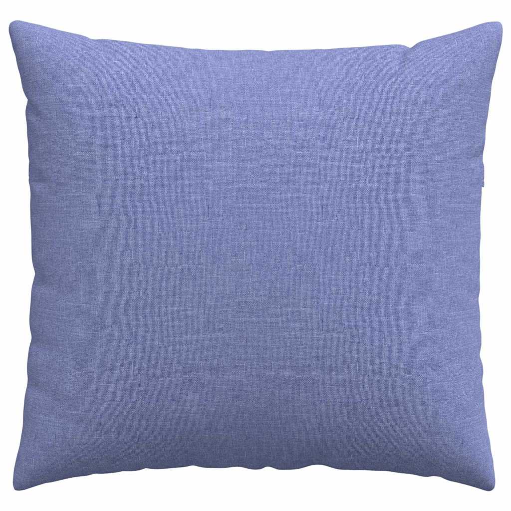 vidaXL Poduszki na sofę 2 pcs Niebieski dżins 50 x 50 cm tkanina